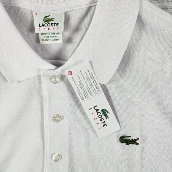 Lacoste White Shirt Large * - Picture 4 of 9